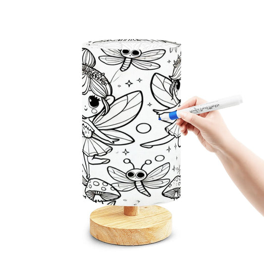 KIDS FAVE! Colorable/Paintable Lamps-DIY Paintable Table Lamp W/REMOTE