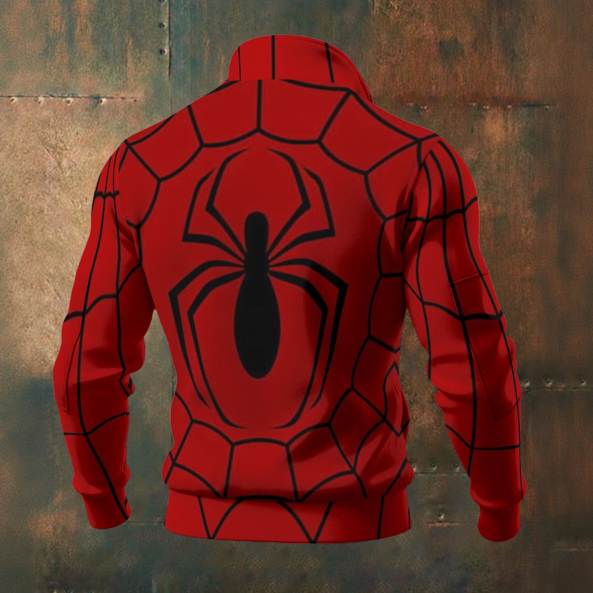 Exclusive Spiderman Design Men's Thick Knit Fleece Jacket 🧊“FrostFlex™ Knit Fleece — Built for Bold” Men's Fleece Zip Jacket