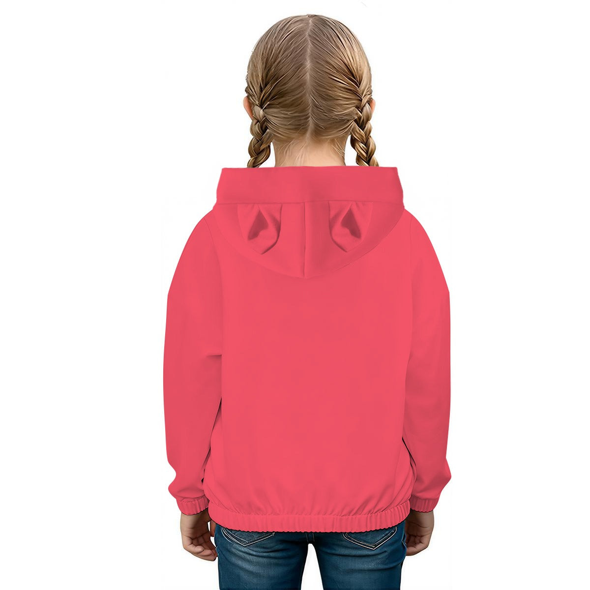 Labubu Trio Red Kid’s Borg Sweatshirt With Ear