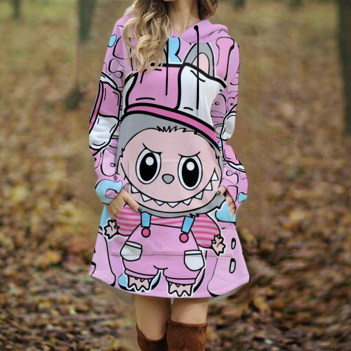 Exclusive Designed - Women's Long Hooded Dress