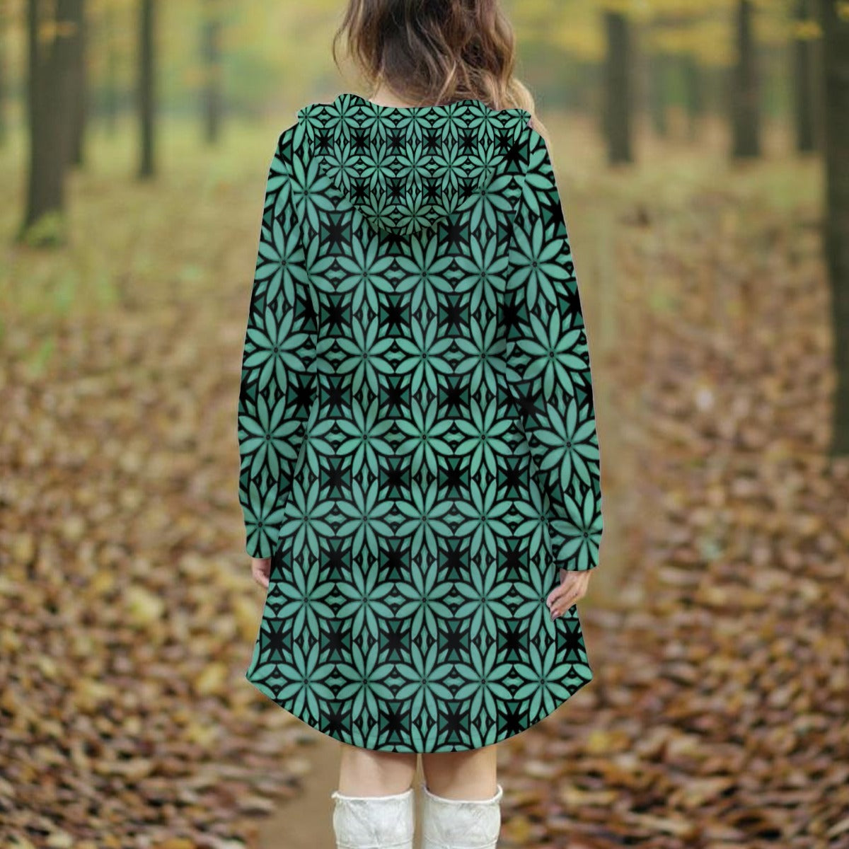 Exclusive Designed - Women's Long Hooded Dress