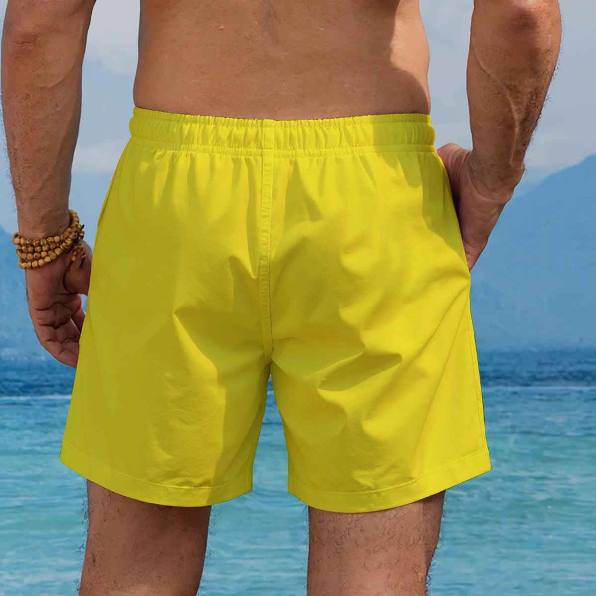 Bussy Patrol Men's Beach Shorts -Swim Wear Life Guard Style