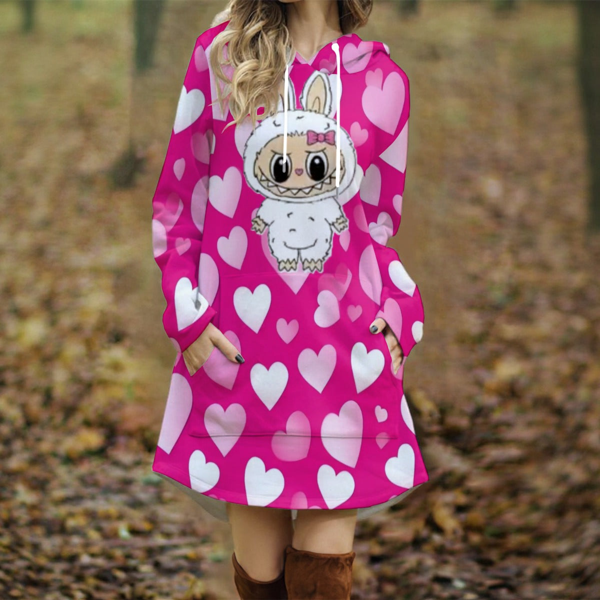 Exclusive Designed - Women's Long Hooded Dress