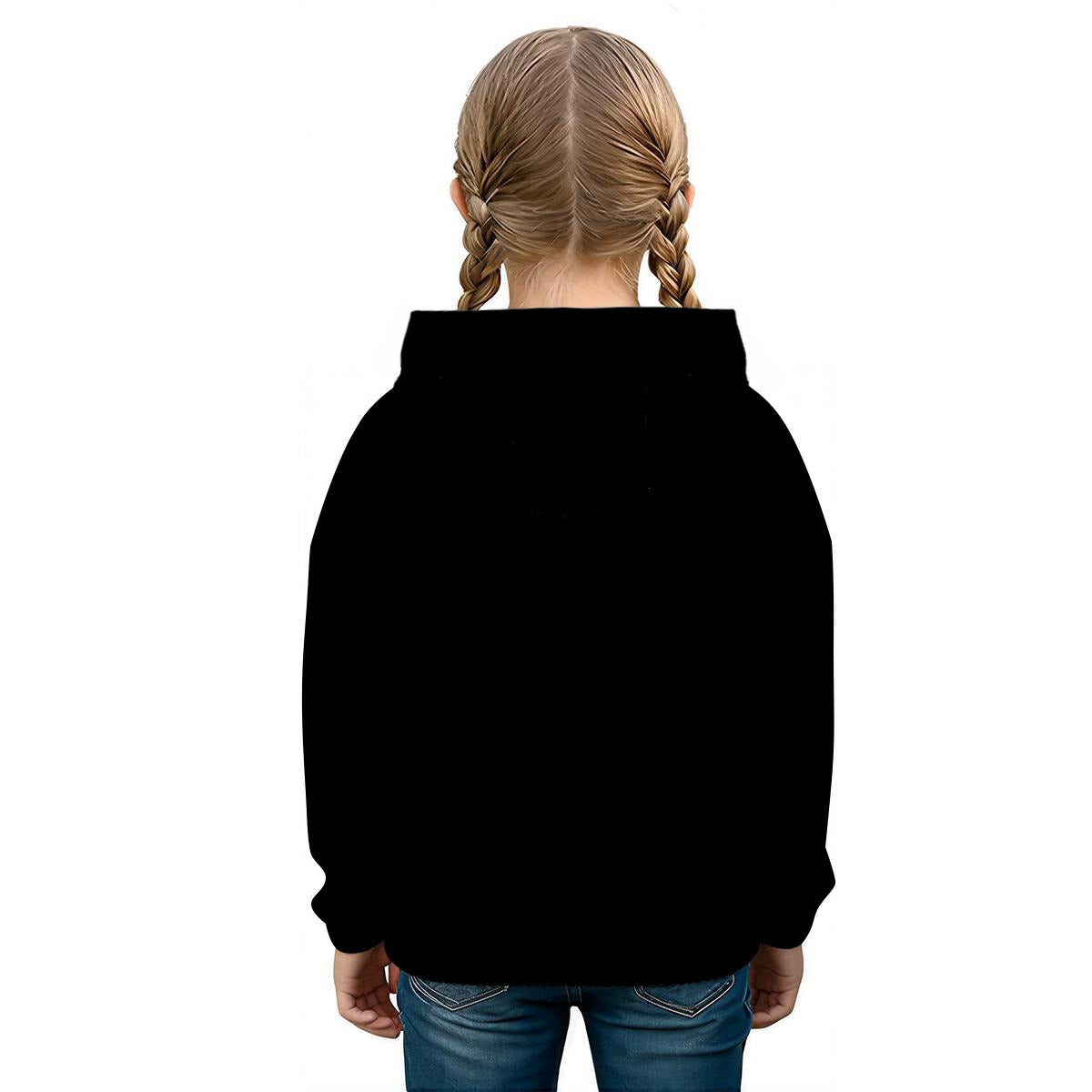 "WOW" LABUBU HOODED SWEATSHIRT - KIDS SWEATSHIRT HOODIE