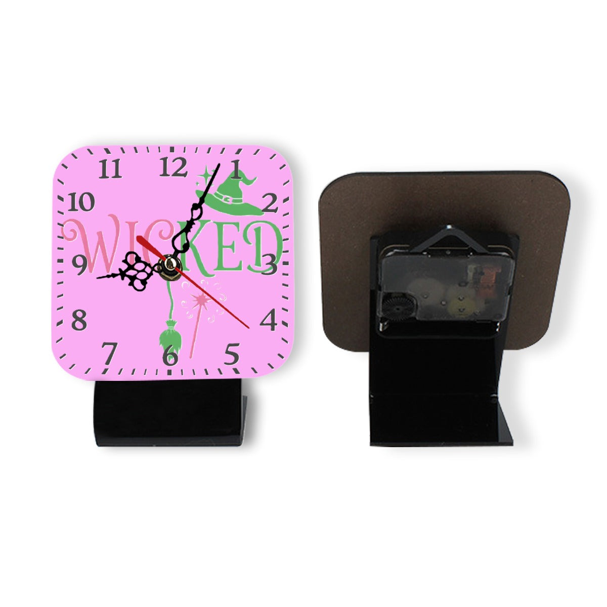 Exclusive Wicked Square Wood Clock