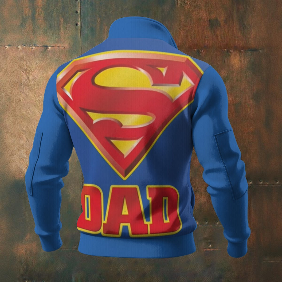 Super Dad Men's Thick Knit Fleece Jacket