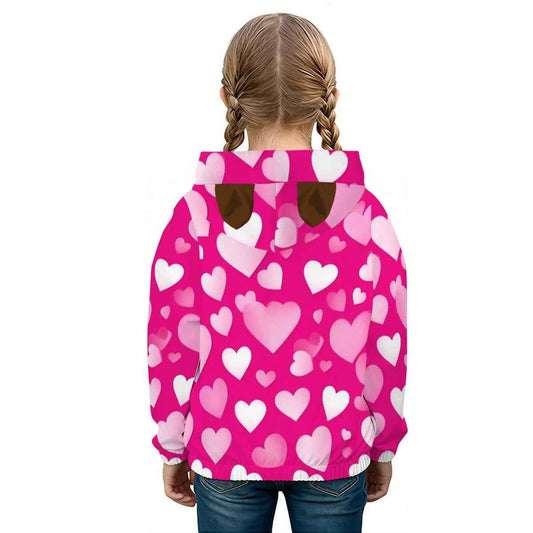 Labubu Love Kid’s Borg Sweatshirt With Ear