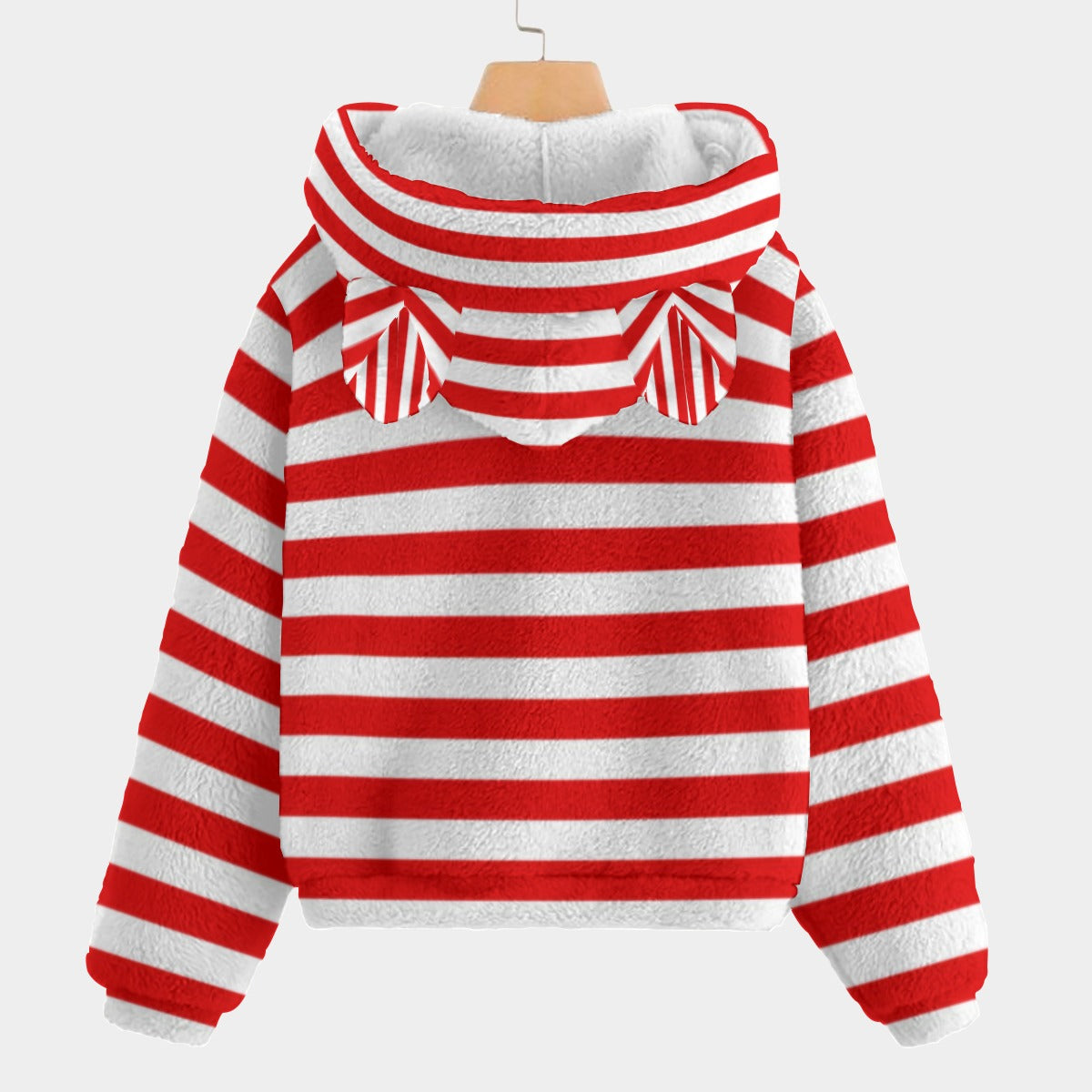 One Piece Monkey D Luffy Labubu Borg Fleece Sweatshirt With Ear