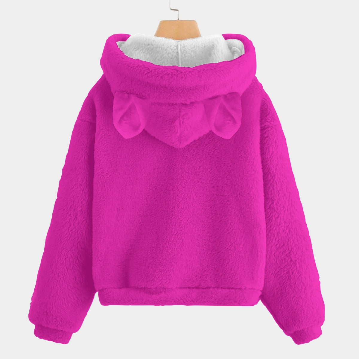 Demon Hunter K‑POP Fuzzy Ear Hoodie — Ultra‑Soft Borg Fleece for Kids