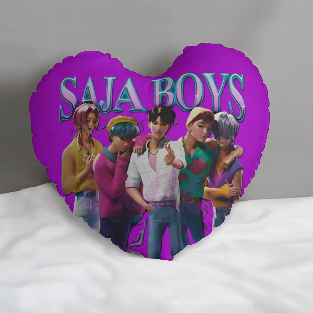 💜⚔️ Viral KPOP Demon Hunters™ Heart‑Shaped Pillow — Soft, Aesthetic & Full of Fandom Energy