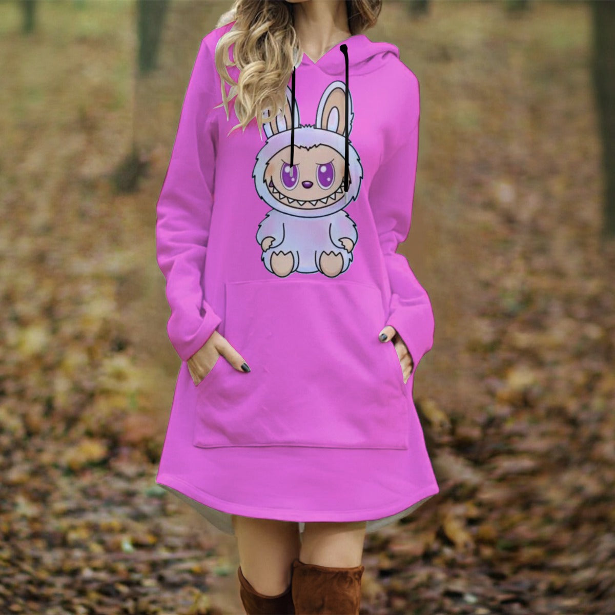 Exclusive Designed - Women's Long Hooded Dress