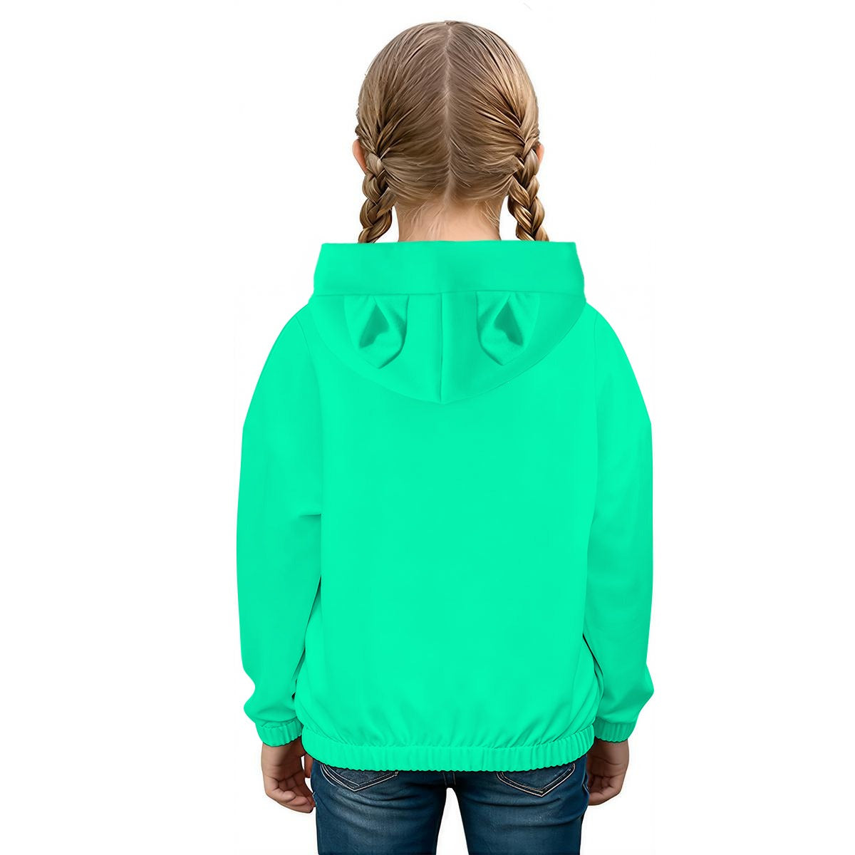Labubu Green Kid’s Borg Sweatshirt With Ear