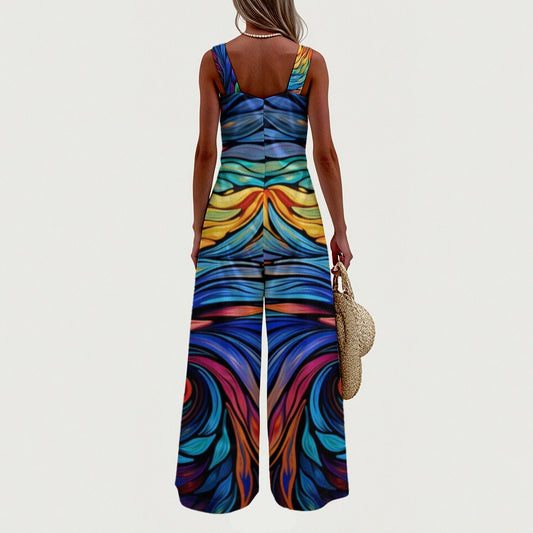 EXCLUSIVE DESIGNS-- Women's Wide-Leg Jumpsuit