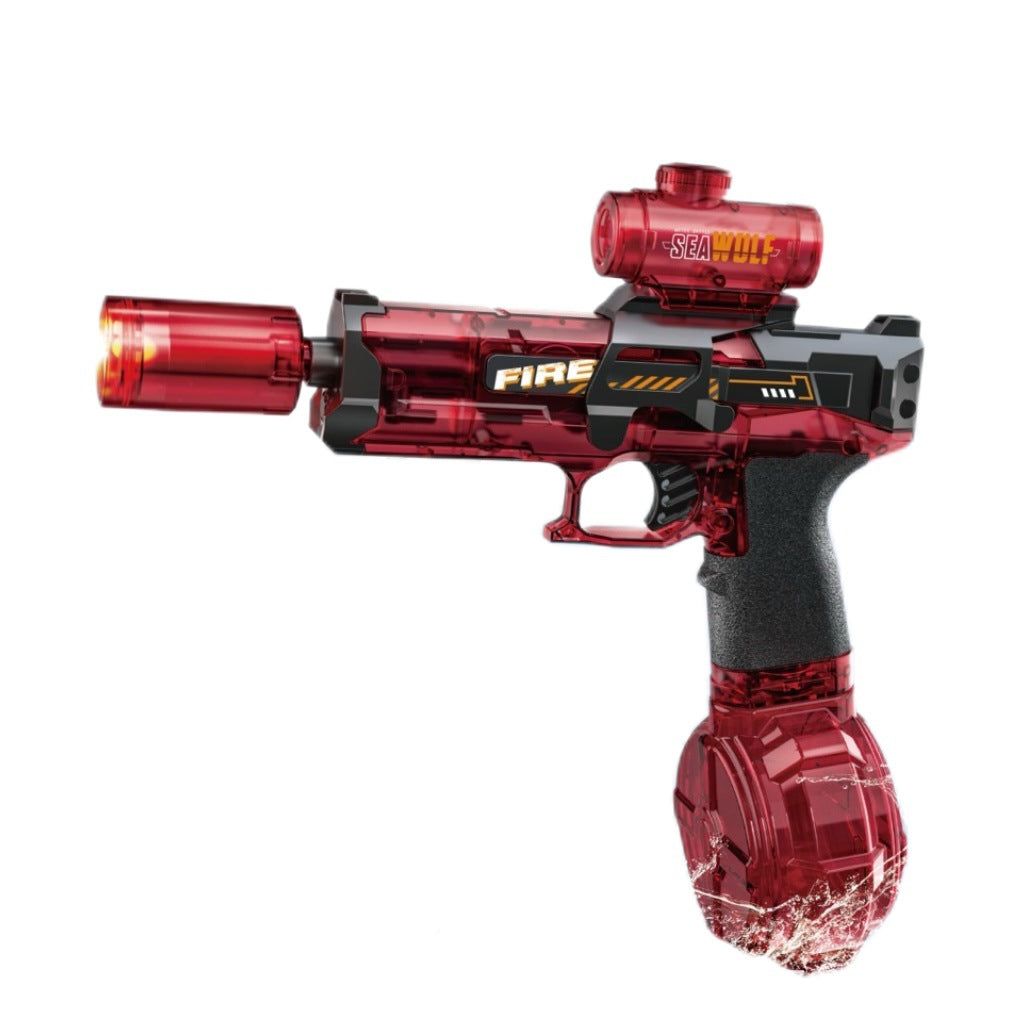 Little Ice Mouse electric water gun children's water grab fire-breathing continuous linkage back to the pulse bared water gun