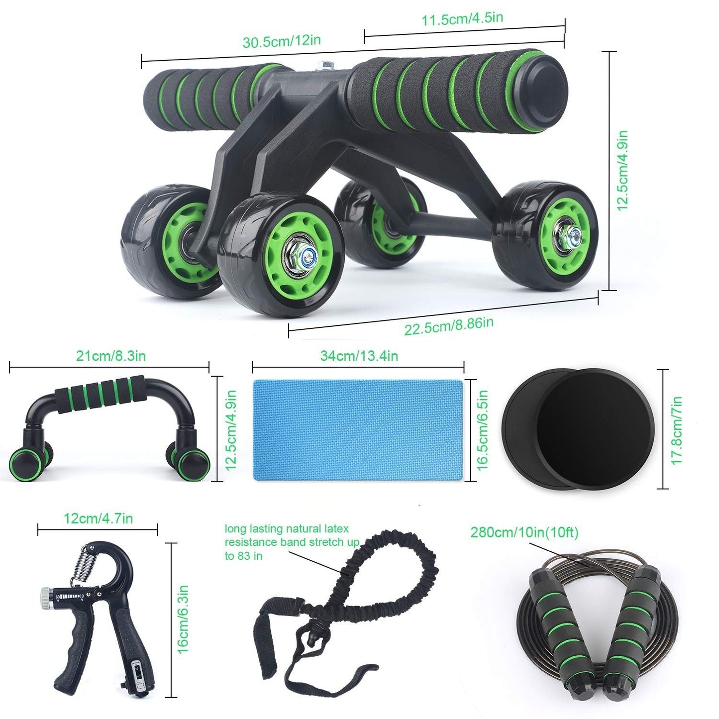10-in-1 Fitness Kit - FITNESS EQUIPMENT IN ONE - HOME GYM -GIFT ALERT! GIFT ALERT!