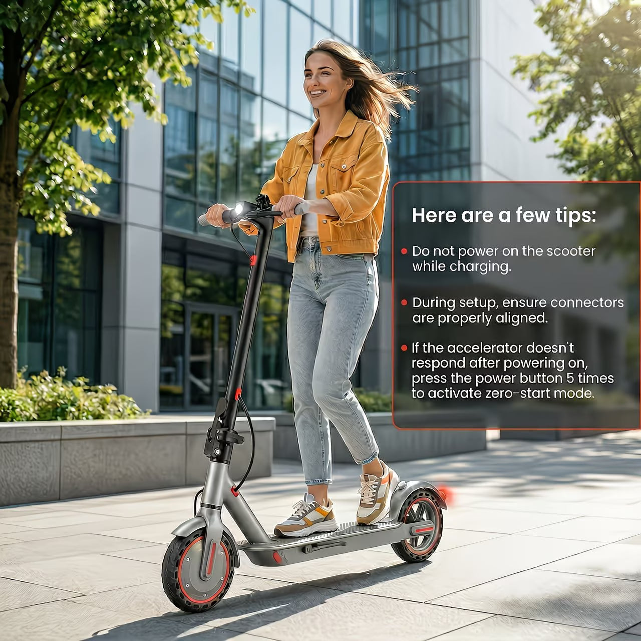 Foldable Electric Scooter 350W Motor, 8.5" Solid Tires, Display, 3-Speed, Large Battery - Portable -Scooter for Urban Commuting, Suitable for Adults