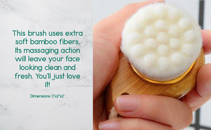 Facial Brush with Bamboo Handle - CHRISTMAS GIFT ALERT!