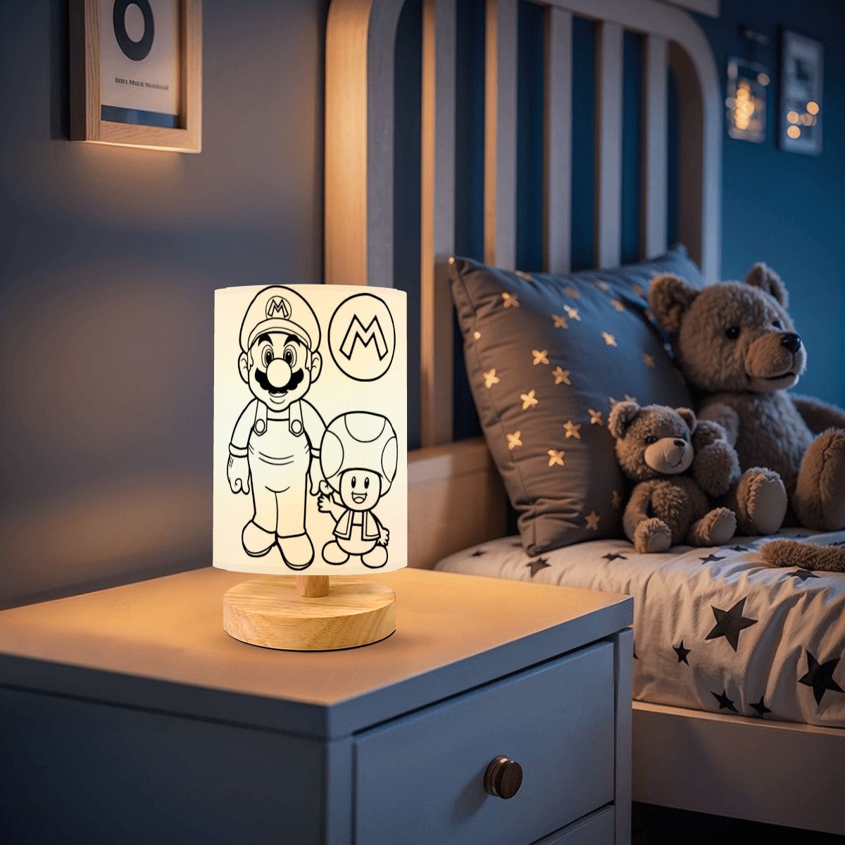 Colorable/Paintable Lamps- DIY Paintable Table Lamp =Fun for kids!