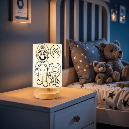 Colorable/Paintable Lamps- DIY Paintable Table Lamp =Fun for kids!