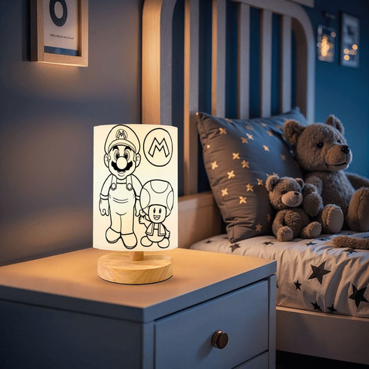 Colorable/Paintable Lamps- DIY Paintable Table Lamp =Fun for kids!