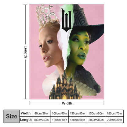 “Exclusive WICKED Flannel Blanket – Ultra‑Soft Magic in Multiple Designs & Sizes”