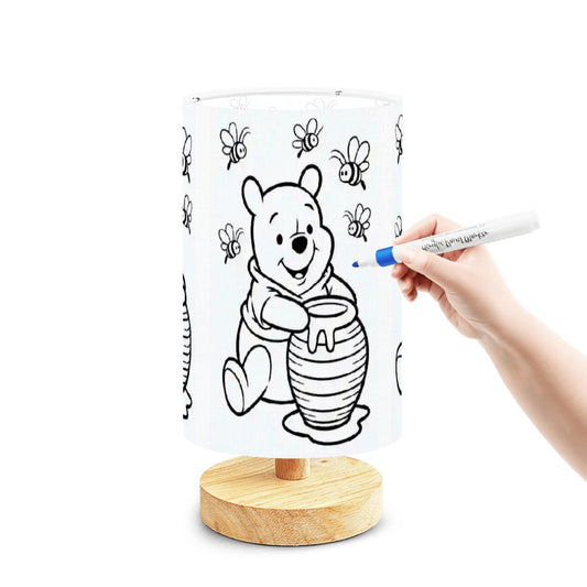 Kids Love Them! The Colorable/Paintable Lamps-DIY Paintable Table Lamp