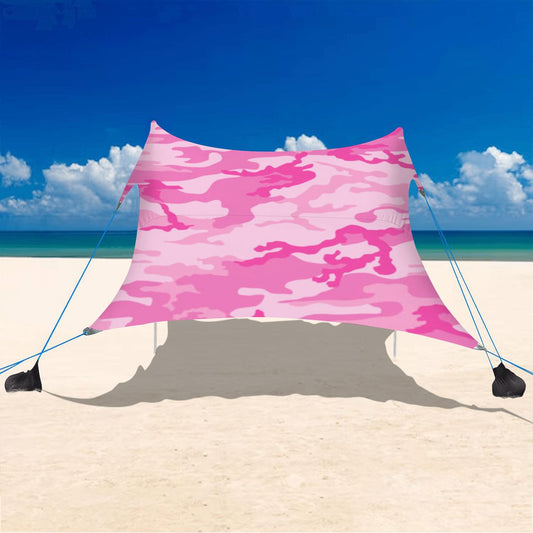 Pink Camo -Beach Canopy/Beach Tent