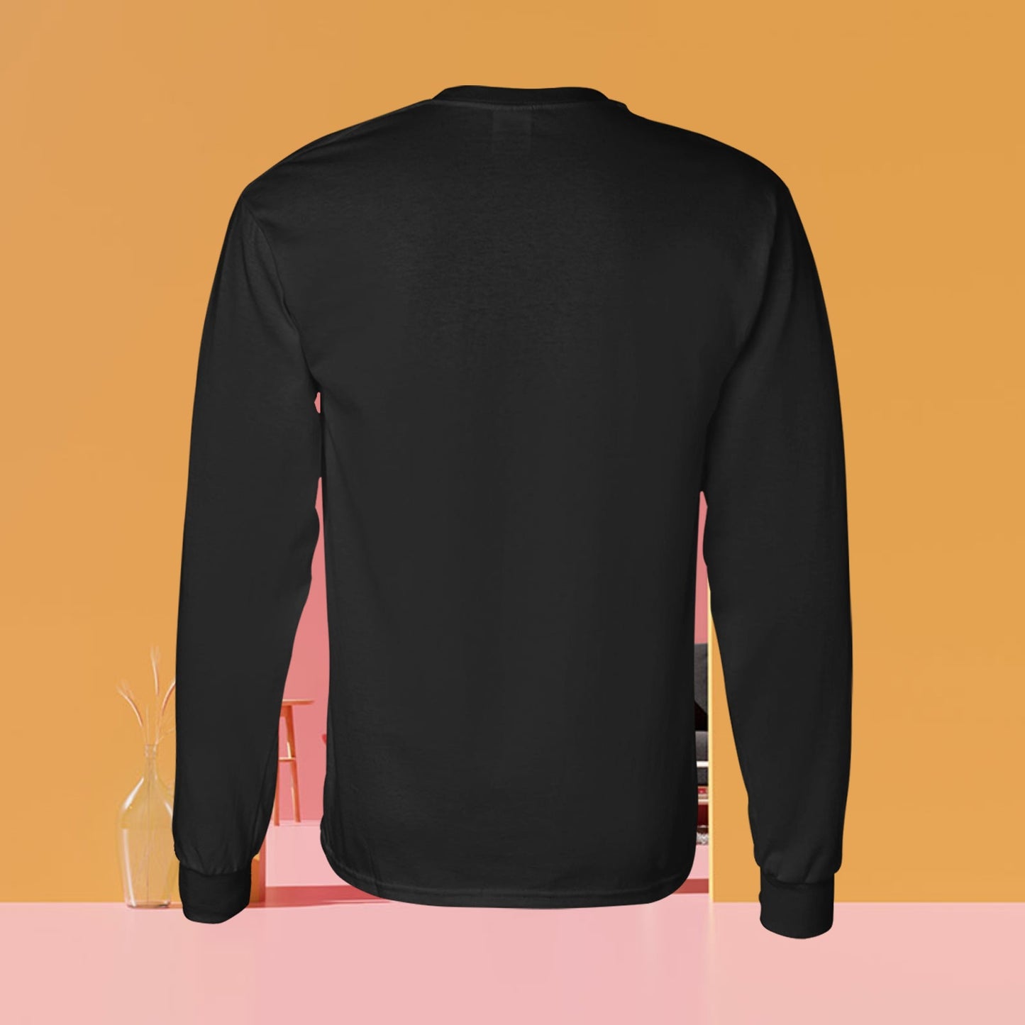 🎄“Resting Grinch Face” Long Sleeve Tee – Men’s Christmas Mischief Shirt - MENS CHRISTMAS SHIRTS  - Men's Long Sleeve T-shirt (GRINCH CHRISTMAS SHIRTS)