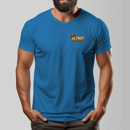 "KING" Unisex O-neck Short Sleeve T-shirt |Cotton