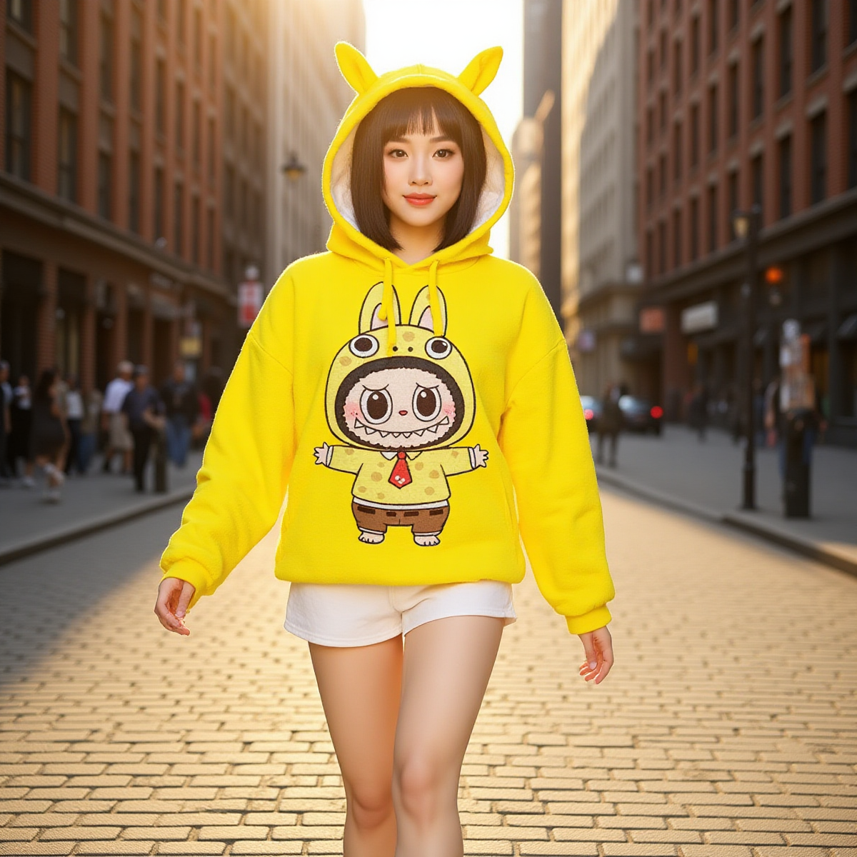 🧸Labubu SnugglePop™ Hoodie – Cute, Cozy & Ear-Resistible