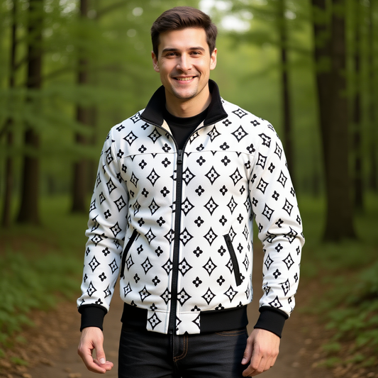 Exclusive Designs Men's Thick Knit Fleece Jacket