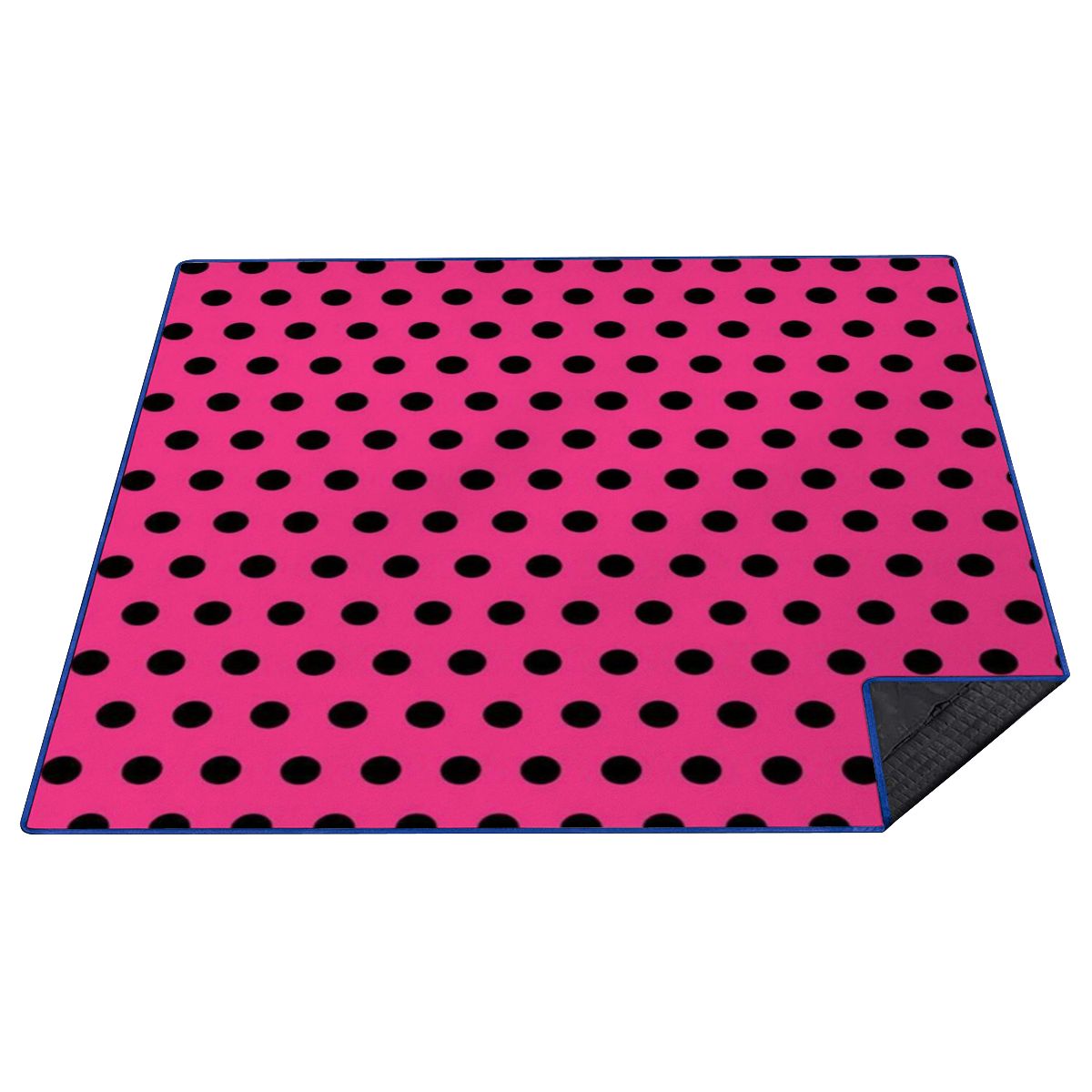 Outdoor Beach/Picnic Blanket Polka Dot Designs (HOT PINK)