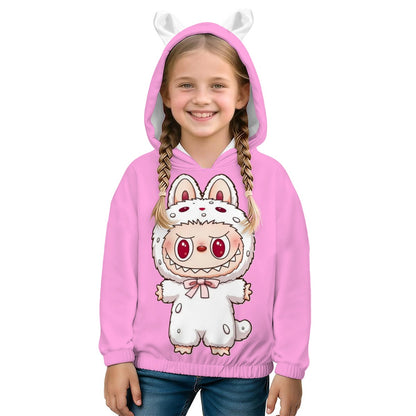 LABUBU HOODED SWEATSHIRT - KIDS SWEATSHIRT HOODIE