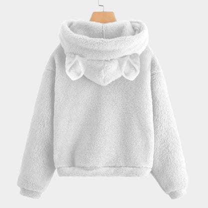 🐻✨ Labubu Christmas Bear-Ears Hoodie – Ultra-Soft Borg Fleece BOGO Special!