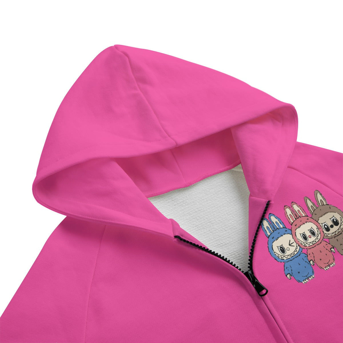 LABUBU HOODED SWEATER JACKETS - KIDS SWEATER JACKET