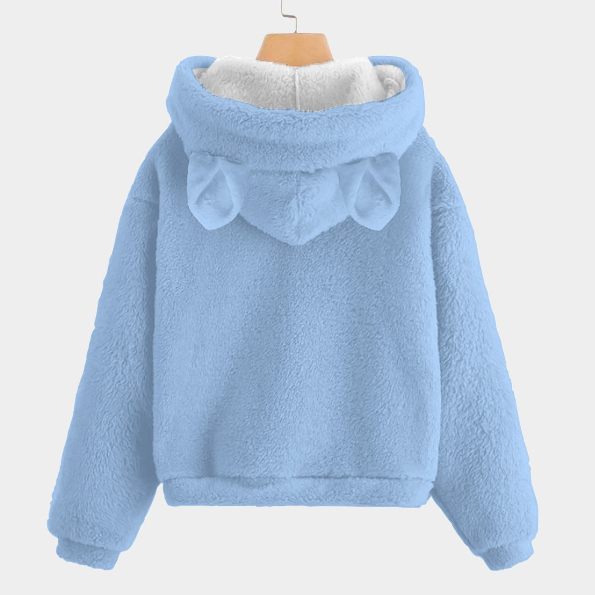 🐻✨Labubu Christmas Bear-Ears Hoodie – Ultra-Soft Borg Fleece