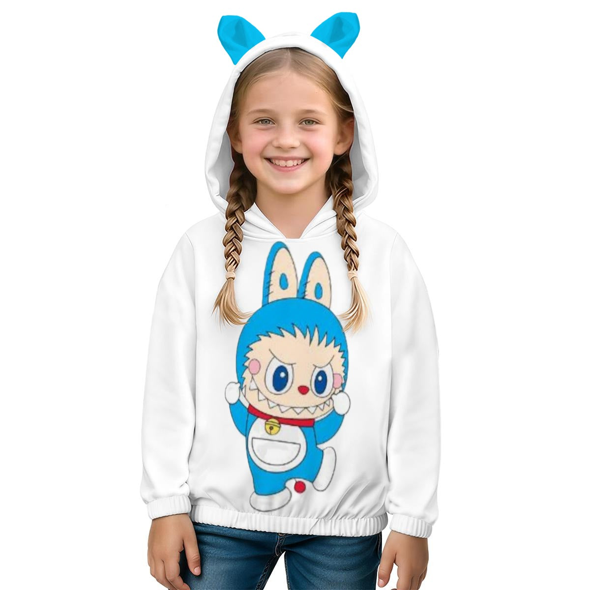 LABUBU BLUEY HOODED SWEATSHIRT - KIDS SWEATSHIRT HOODIE