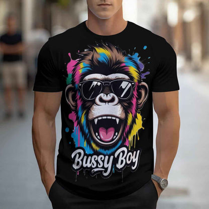 Monkey Shades Men's T-shirt | Black