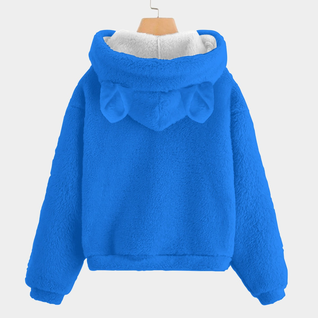🐻✨Labubu Christmas Bear-Ears Hoodie – Ultra-Soft Borg Fleece BOGO Special!