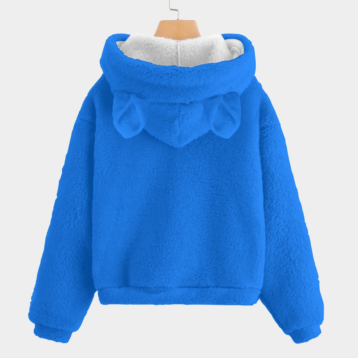 🐻✨Labubu Christmas Bear-Ears Hoodie – Ultra-Soft Borg Fleece