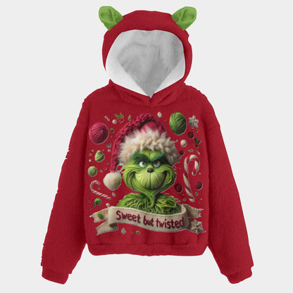 🎄Exclusive Limited Edition Kid’s Grinch Christmas Fleece Hoodie – Cute, Cozy & Holiday‑Ready