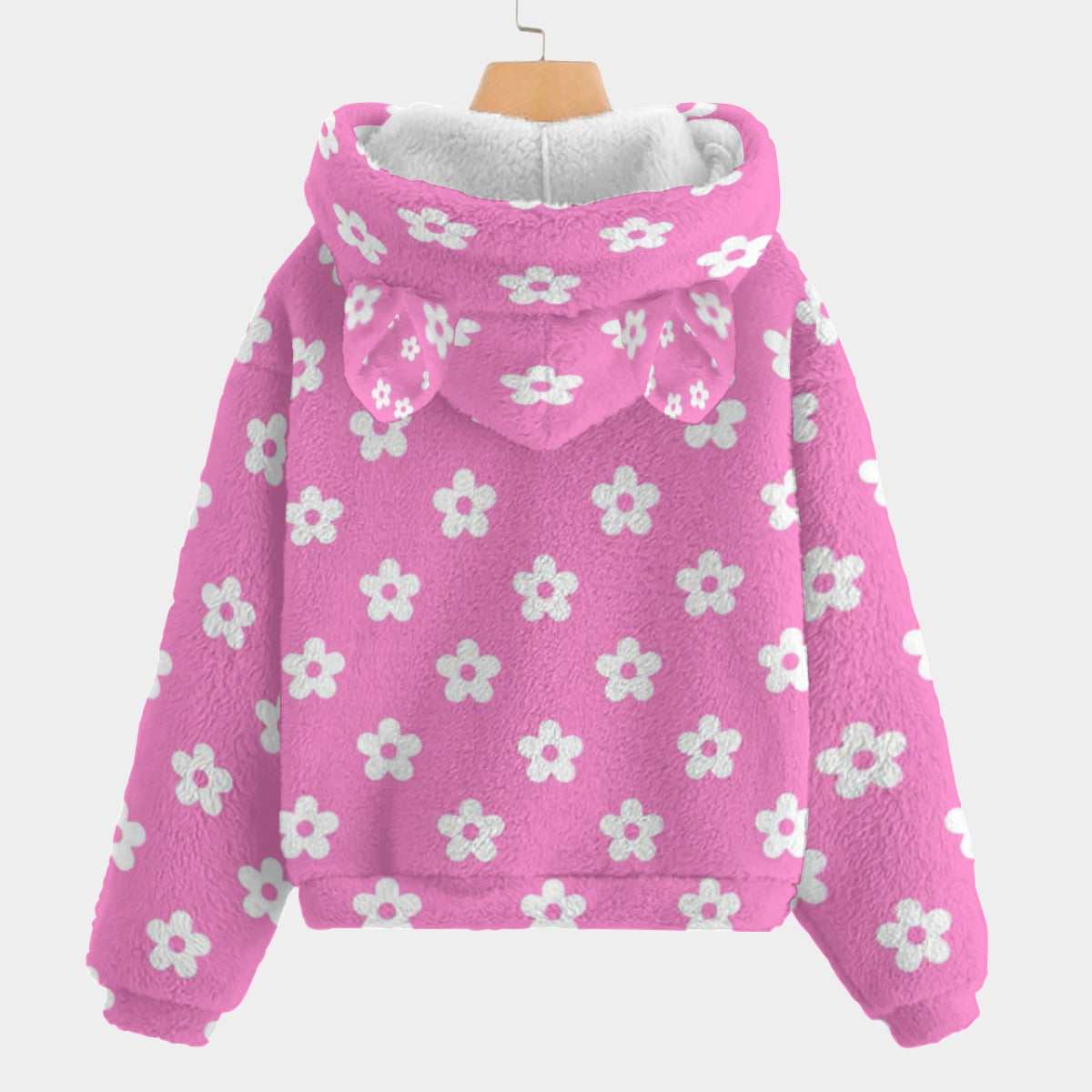 Labubu Floral (Pink) Hoodie w/Ears