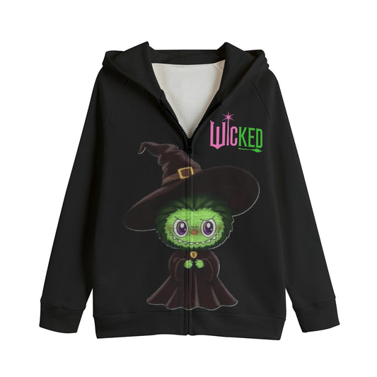 Exclusive Unisex Labubu Wicked Kid's Zip Sweatshirt Hoodie