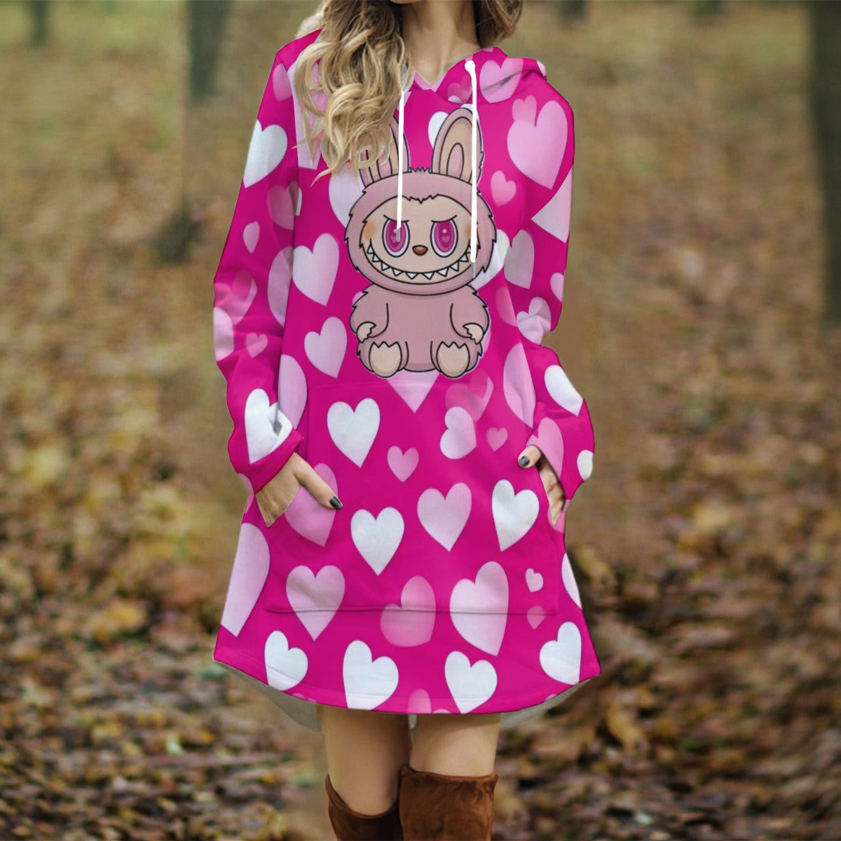 Exclusive Designed - Women's Long Hooded Dress