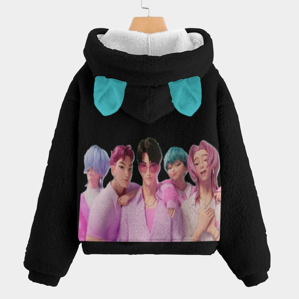 🚀 Viral K‑POP Demon Hunters™ Kid’s Borg Fleece Hoodie With Ear — Cozy, Cute & Anime‑Approved
