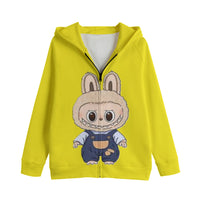 Kids Labubu Zip Sweatshirt Hoodies