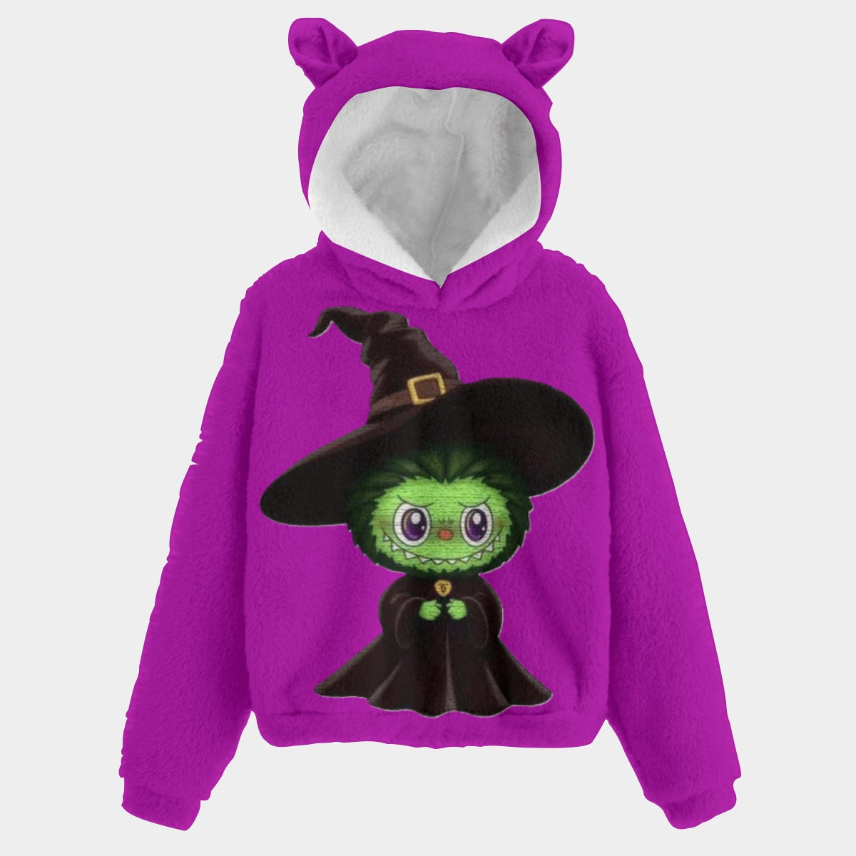 LABUBU WICKED FLEECE HOODIE WITH EARS