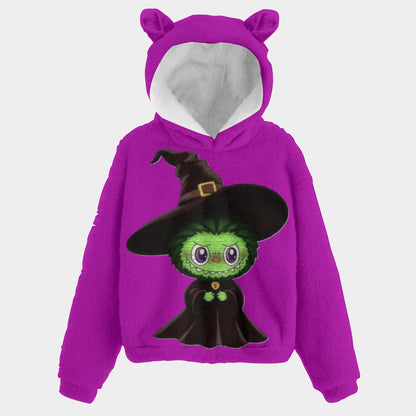 LABUBU WICKED FLEECE HOODIE WITH EARS