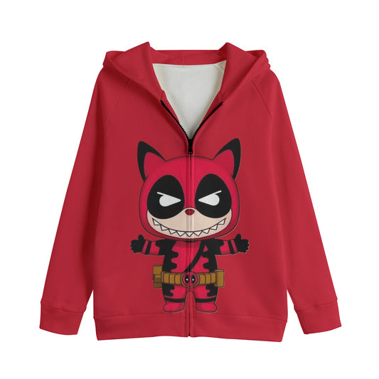 LABUBU HOODED SWEATER JACKETS - KIDS SWEATER JACKET