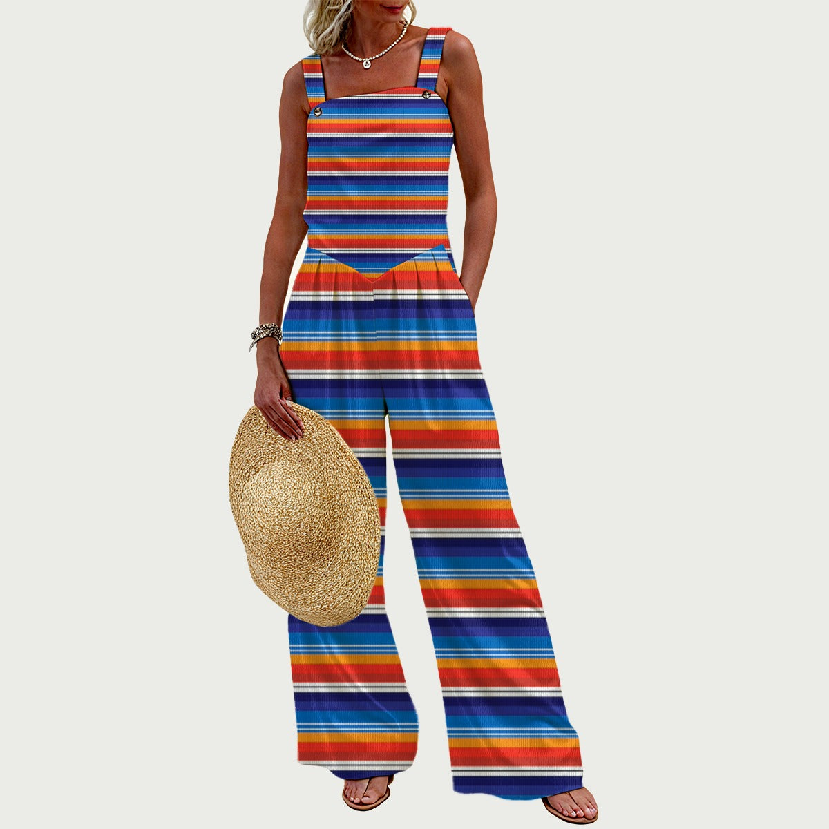 Womens One Piece -Wide Leg JumpSuit